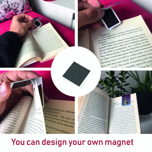 Square Magnets with Adhesive Backing